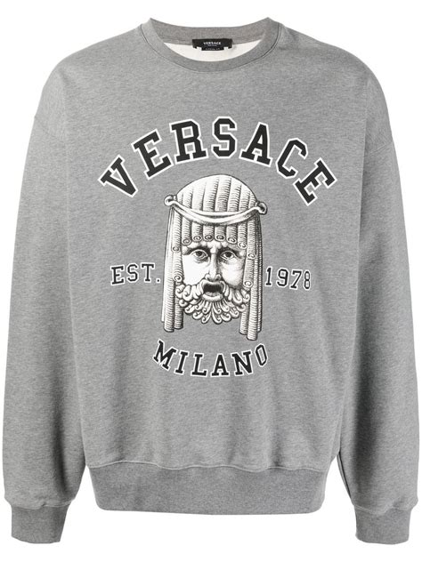 versace collection sweatshirt celebrity|versace crew neck sweater.